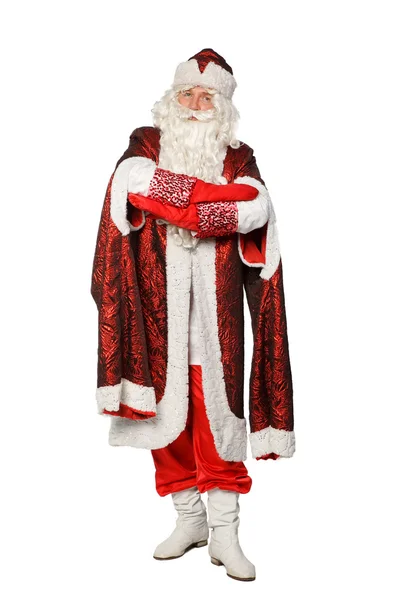 Santa Claus on white backgroun — Stock fotografie