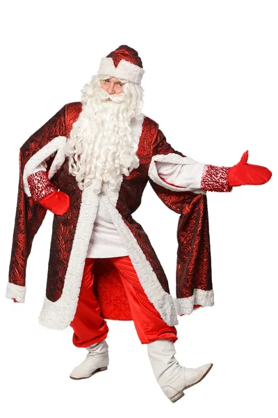 Santa Claus na białym tle — Zdjęcie stockowe