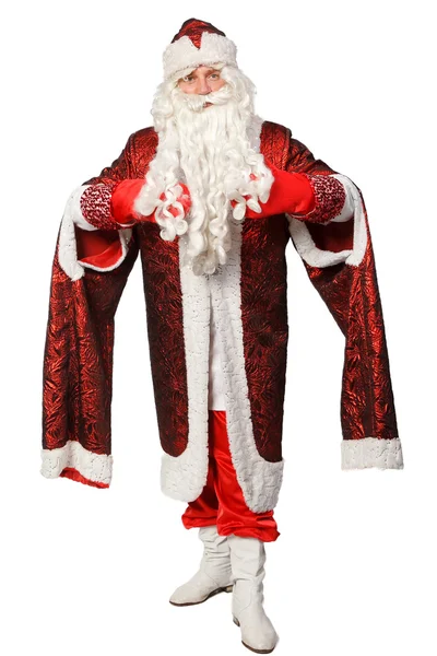Santa Claus on white backgroun — Φωτογραφία Αρχείου