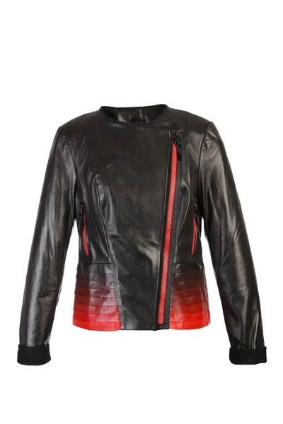 Women's leather jacket — Stock Photo, Image