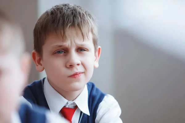 Los escolares en la lección — Foto de Stock