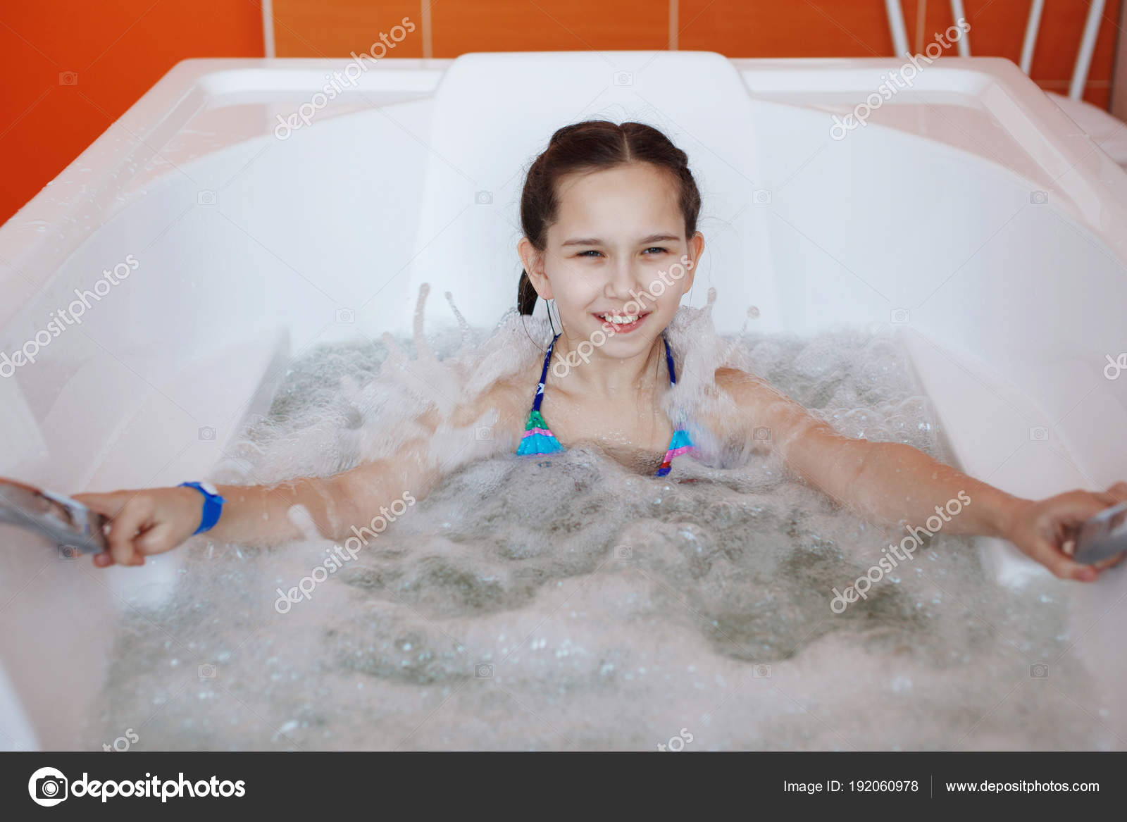 cute young teen girls bath
