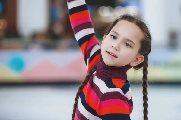 Little girl with braids — Stock Photo, Image