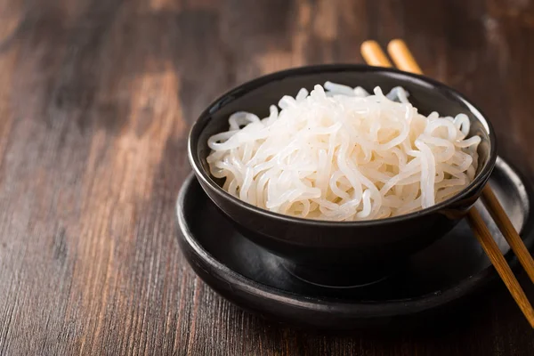 Macarrão Shirataki (Konjac) - comida japonesa — Fotografia de Stock