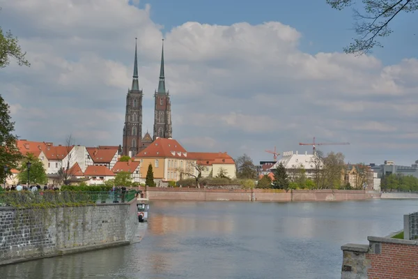 Wroclaw stad straatmening — Stockfoto