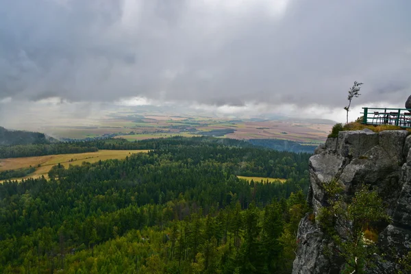 Vista de montanha de Szczeliniec Wielki — Fotografia de Stock