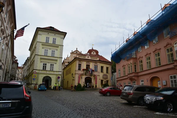 Prague city Gatuvy — Stockfoto