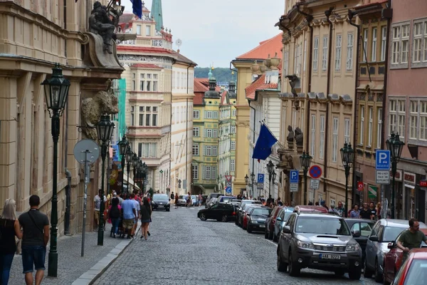 Вулиця видом на місто Прага — стокове фото