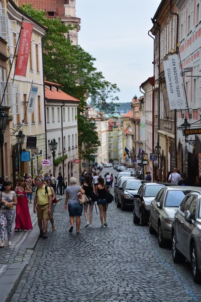 Вулиця видом на місто Прага — стокове фото