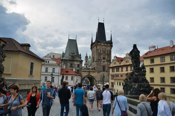 Prague city street view — Stock Photo, Image