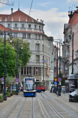 Bydgoszcz şehir cadde görünümü