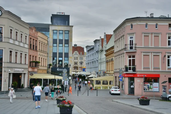 Bydgoszcz Stadt Straßenansicht — Stockfoto