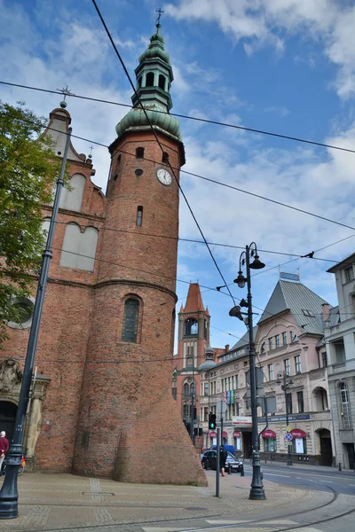 Bydgoszcz şehir cadde görünümü — Stok fotoğraf