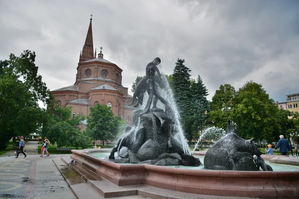 Bydgoszcz Stadt Straßenansicht — Stockfoto