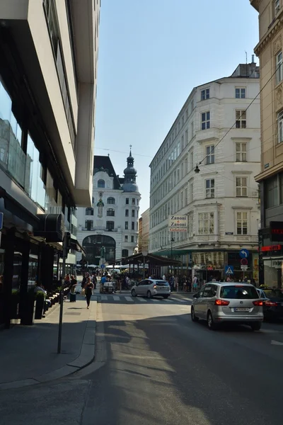 Viena cidade vista de rua — Fotografia de Stock