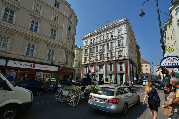 Vienna city street view — Stock Photo, Image