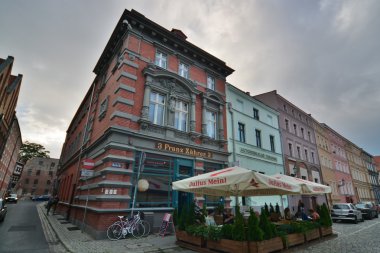 Torun şehir cadde görünümü