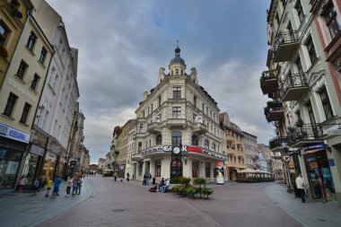 Torun şehir cadde görünümü