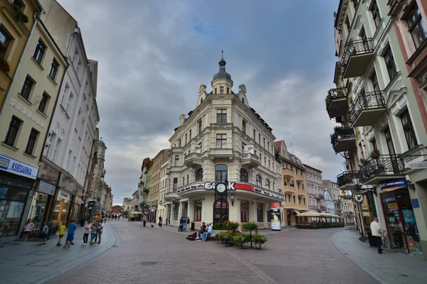 Torun cidade rua vista — Fotografia de Stock