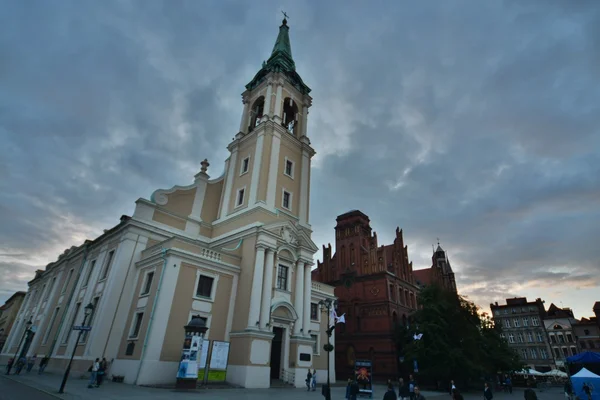 Torun Stadt Straßenansicht — Stockfoto