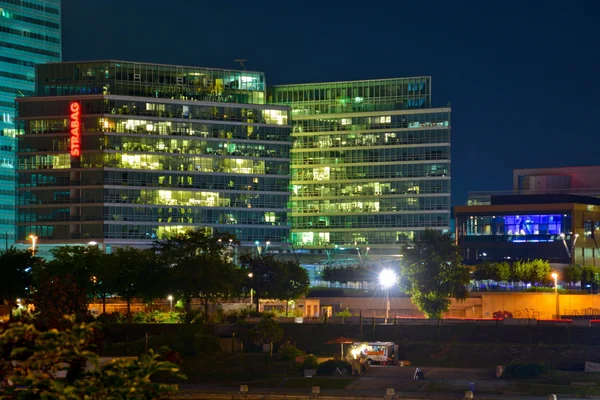 Vienna Uno City night view — Stock Photo, Image