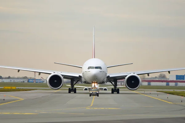 Emirates air plane view — Stock Photo, Image