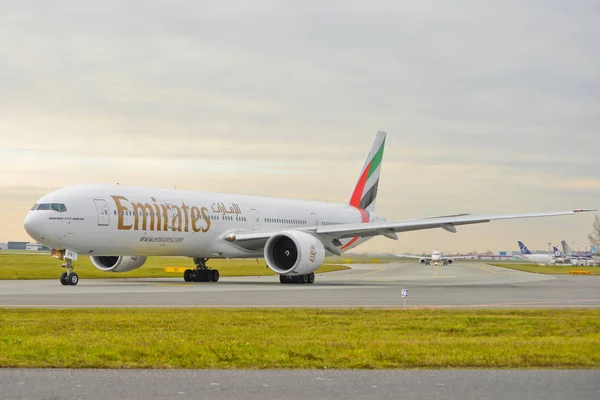 Η Emirates άποψη αεροπλάνο αέρα — Φωτογραφία Αρχείου