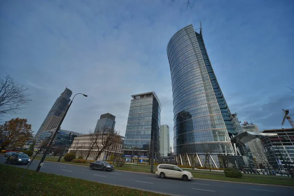 Varsó Spire építéshez — Stock Fotó