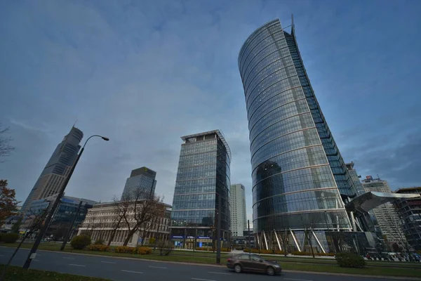 Varsóvia Vista do edifício da torre — Fotografia de Stock