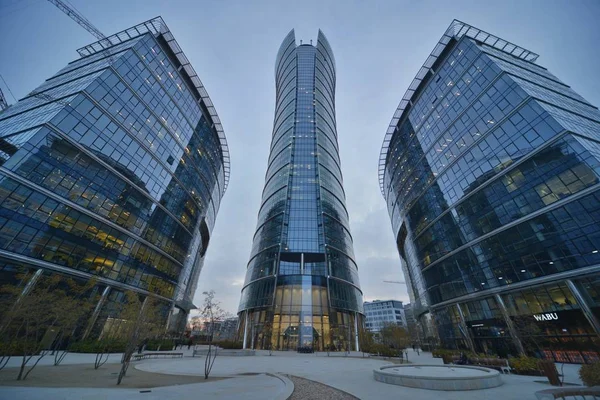 Varsóvia Vista do edifício da torre — Fotografia de Stock