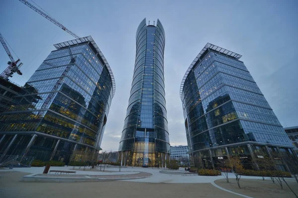 Warszawa Spire byggnad Visa — Stockfoto