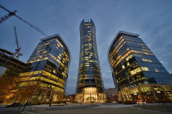 Varșovia Spire clădire vedere — Fotografie, imagine de stoc