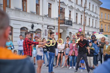 Carnaval görünümü mountebanks