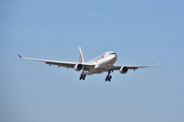 Airbus A330-200 landing view