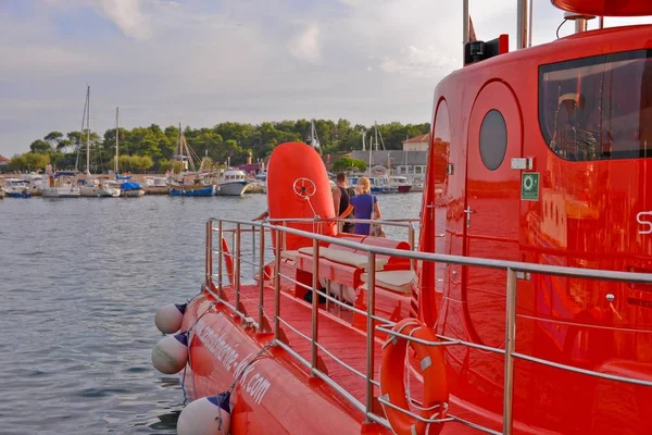 A red submarine view — Stock Photo, Image