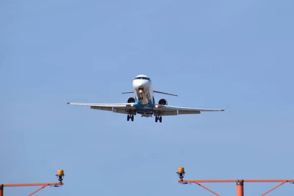 Esta Una Vista Del Avión Nordica Canadair 600 Registrado Como —  Fotos de Stock