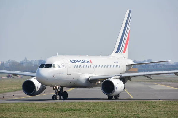 Dit Een Weergave Van Airfrance Vliegtuig Die Airbus A318 111 — Stockfoto