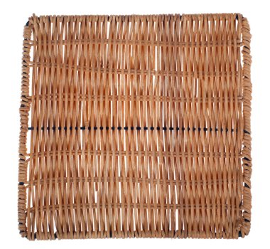 Hasır Mat beyaz bir arka plan üzerinde