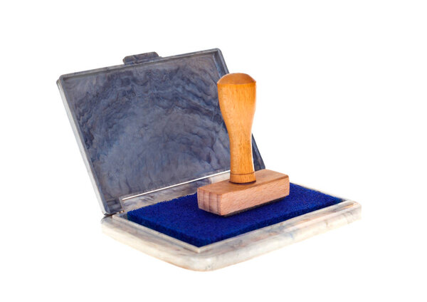 Stamp on white background,     