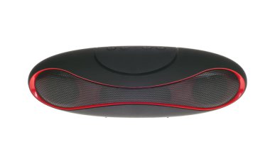 Beyaz arka plan üzerinde izole Bluetooth Hoparlör.  
