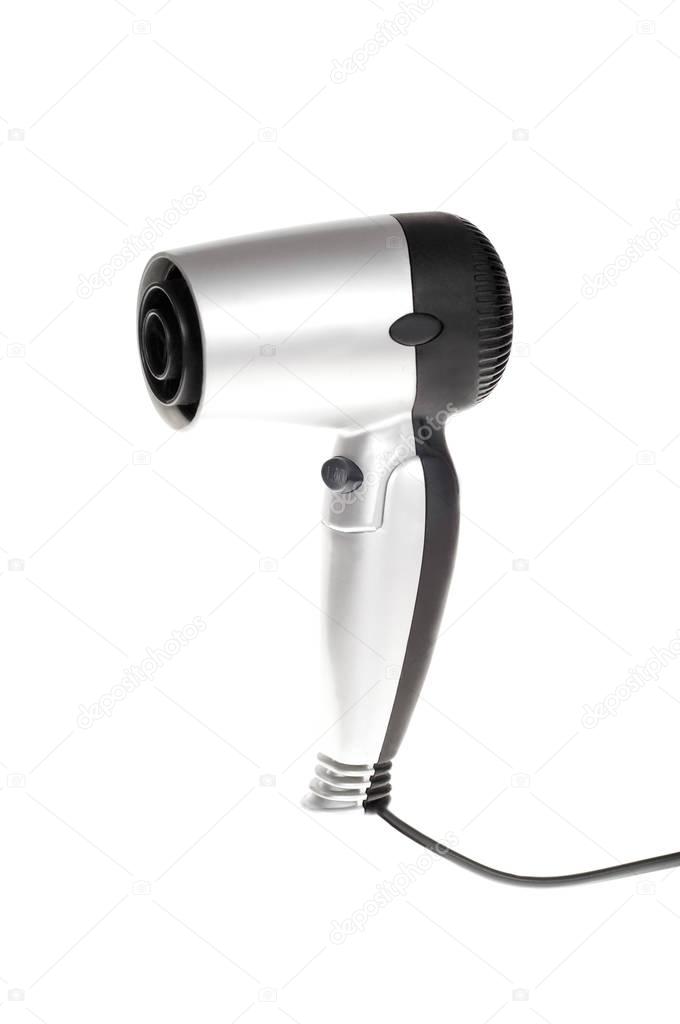 Hair dryer . Isolated on white background.