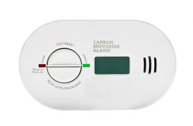 beyaz bitti izole karbon monoksit alarm.