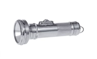 Beyaz bir arka plan üzerinde Vintage el feneri.