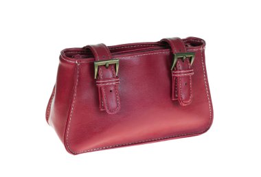 Çanta beyaz arkaplanda izole edildi.