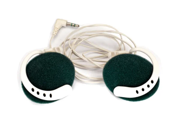 Auriculares aislados sobre fondo blanco. — Foto de Stock