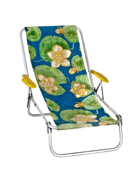 Beach chair   isolated on white. — Stock Photo, Image