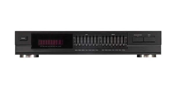 Grafik Equalizer'ı üzerinde beyaz izole.