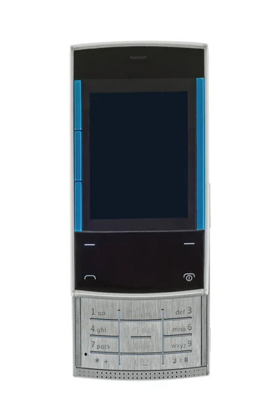 흰색 배경에 고립 된 휴대 전화. — 스톡 사진