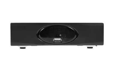 Dvb-C TV tarayıcısı üzerinde beyaz izole.