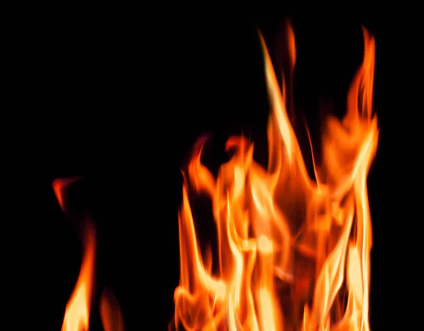 Fire Shapes  flames over black. — Stock Photo, Image